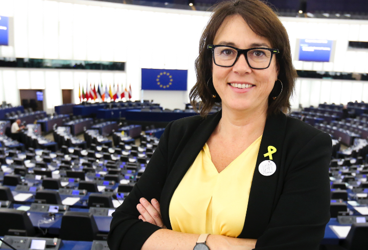 L'eurodiputada d'ERC Diana Riba, al Parlament Europeu