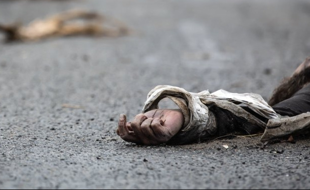 Cadàvers a Butxa (Ucraïna)