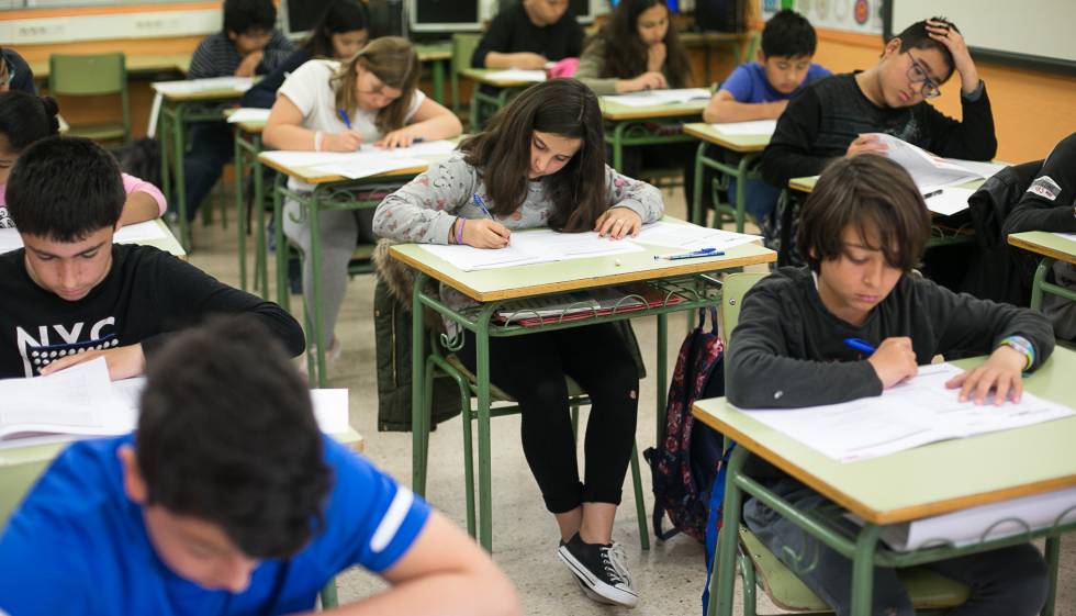 La classe d'una escola catalana