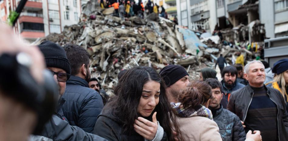Una imatge del terratrèmol a Turquia