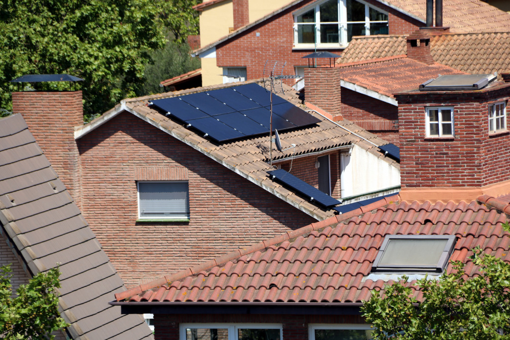 Plaques solars a una teulada