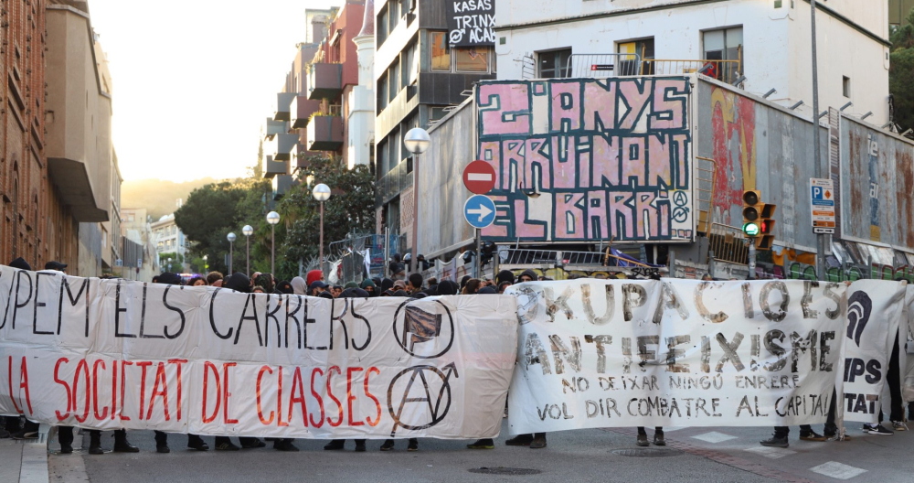 Manifestació a la Bonanova