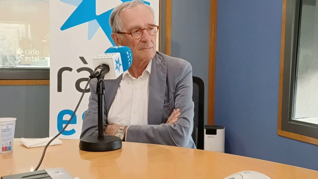 Xavier Trias, guanyador de les eleccions municipals a Barcelona, als estudis de Ràdio Estel el 8 de juny de 2023