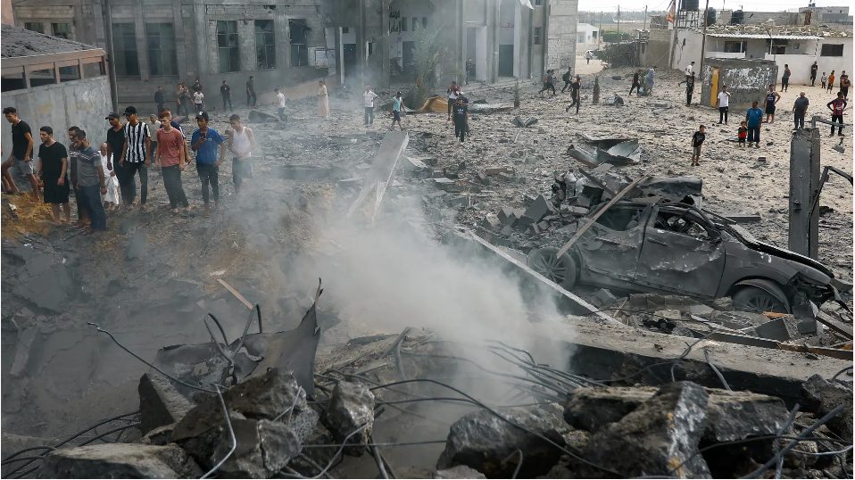 Imatge de la guerra entre Israel i Palestina,. després de l'atac de Hamàs el 7 d'octubre de 2023