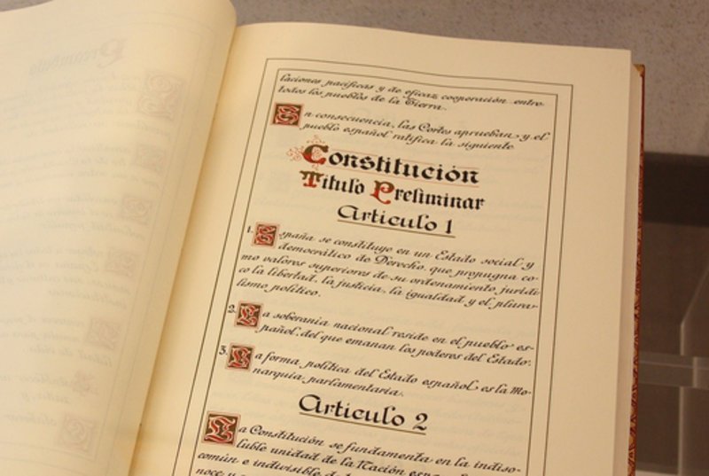 Imatge de la Constitució Espanyola