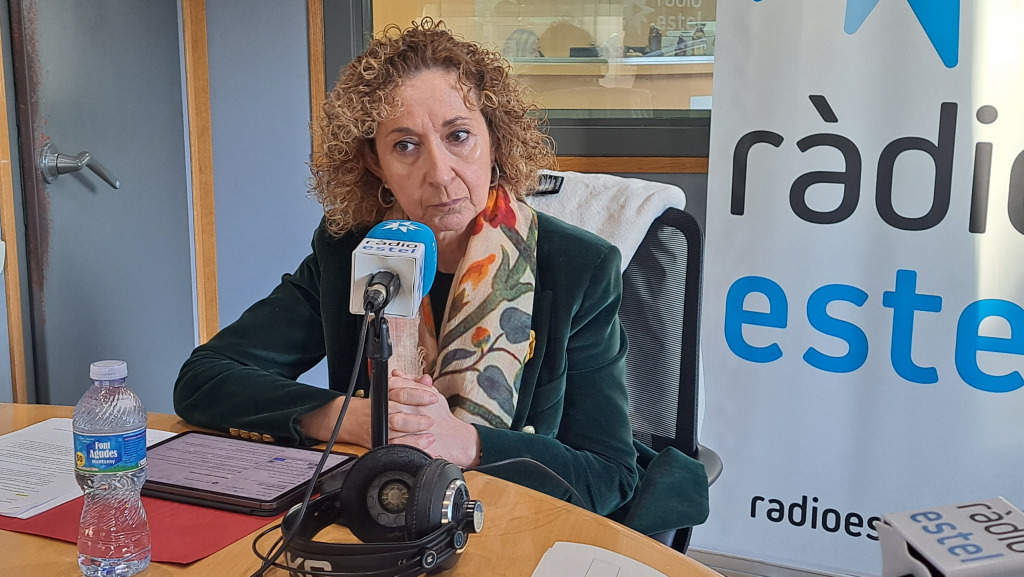 Ester Capella, consellera de territori, a Ràdio Estel el 31 de gener de 2024