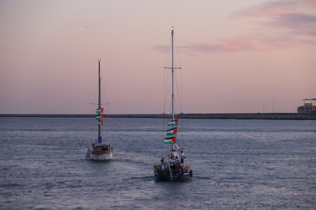 Embarcacions de la flotilla de Gaza