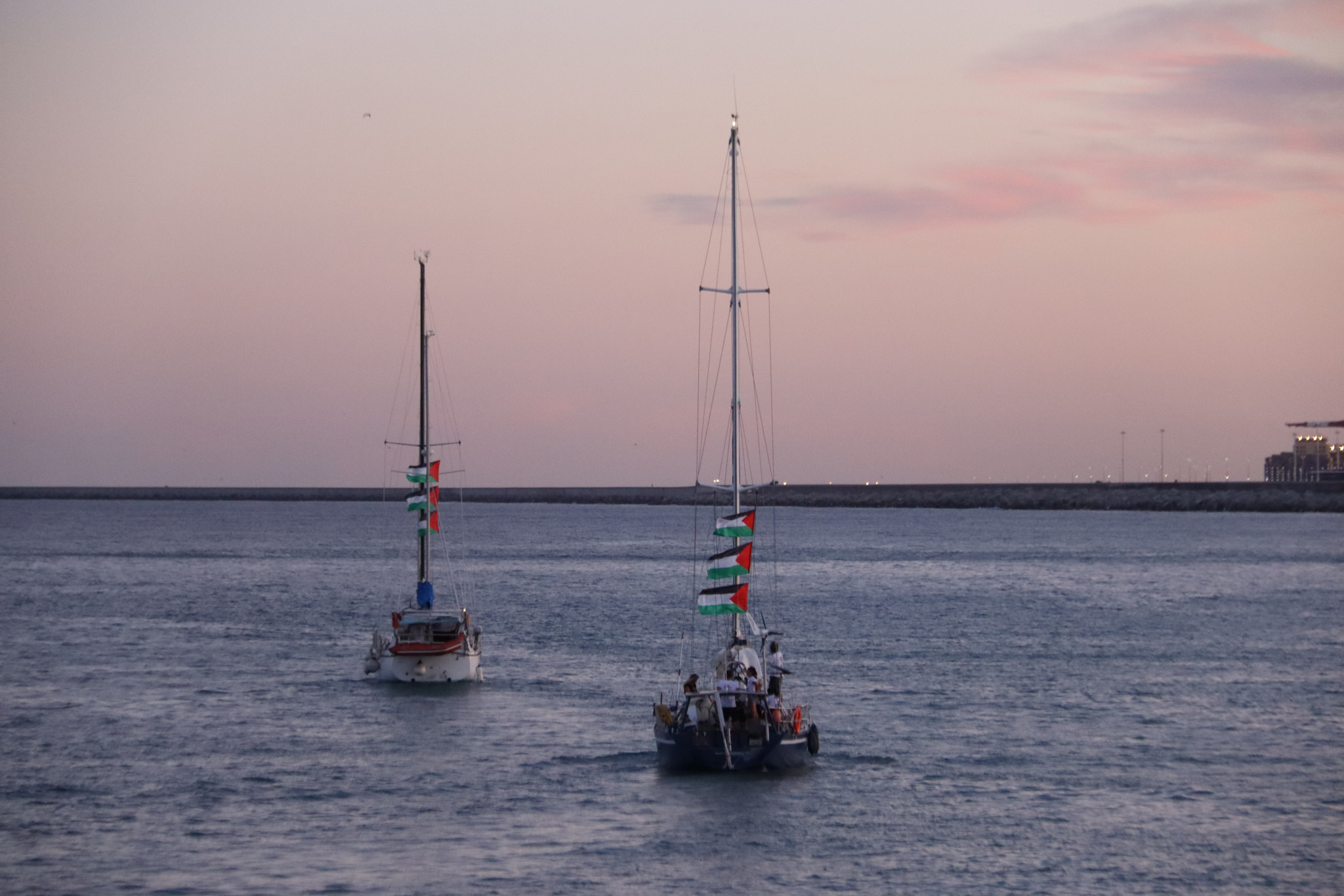Embarcacions de la flotilla de Gaza
