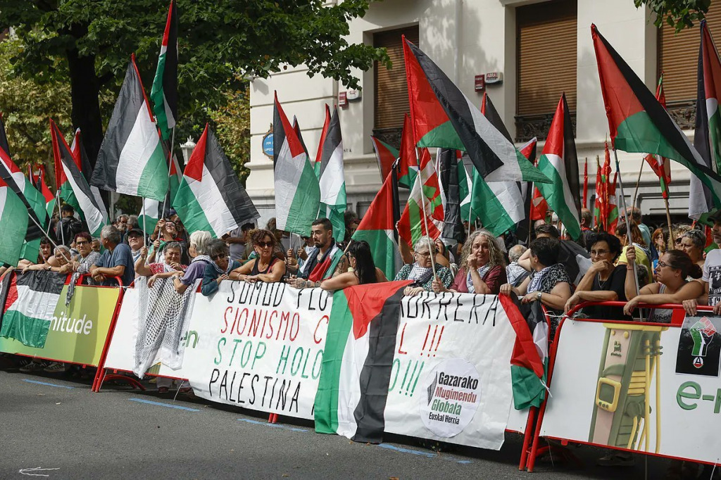 Protestes a La Vuelta