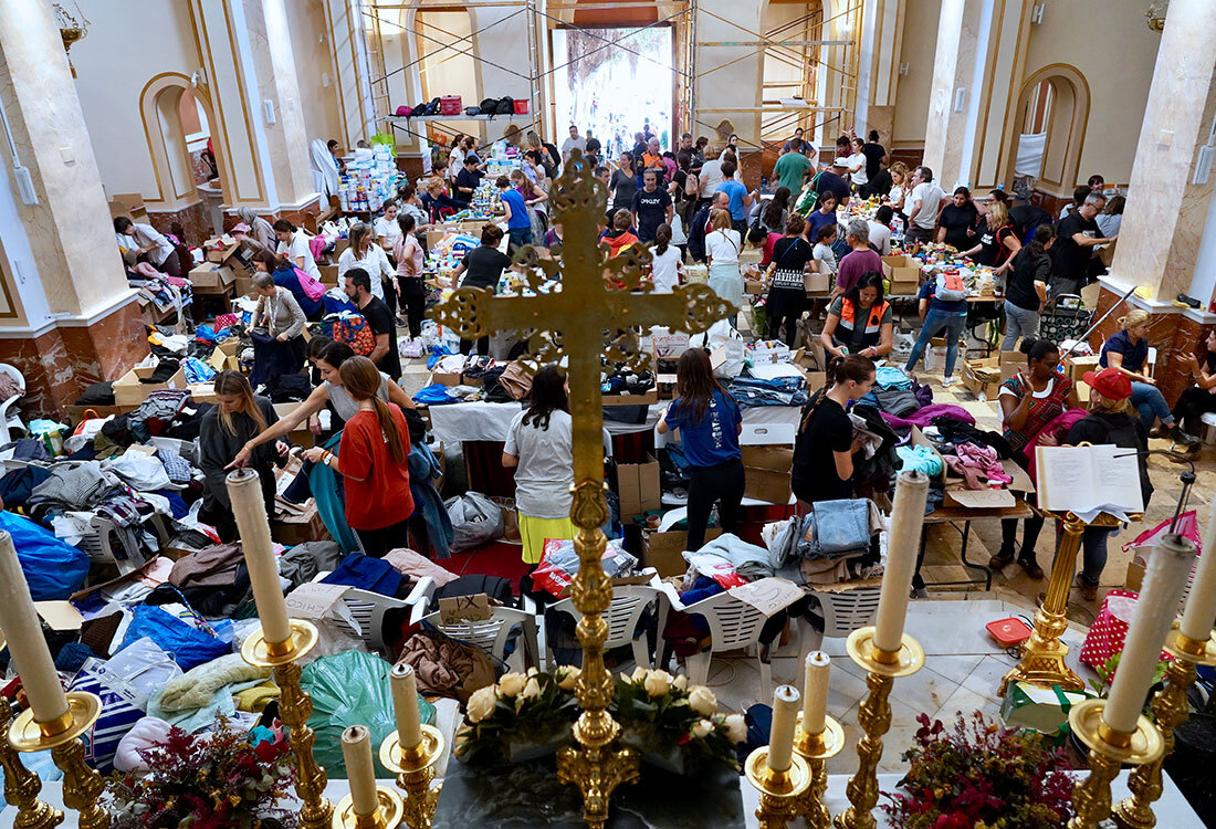 L'Arquebisbe de València posa en valor el paper de l'Església en la reconstrucció de la dana