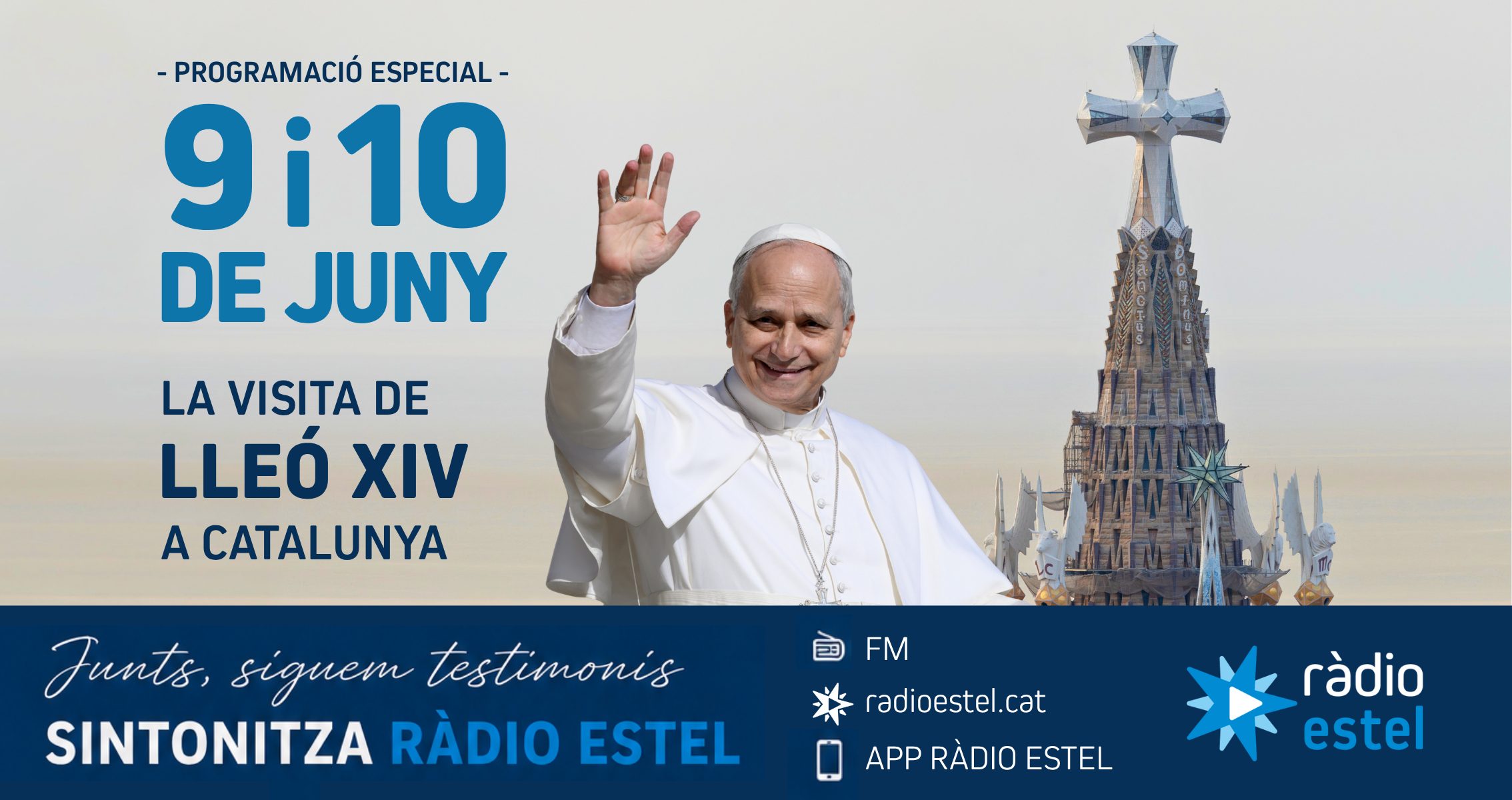 Ràdio Estel fa un desplegament especial per seguir en directe el viatge de Lleó XIV